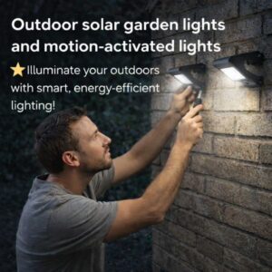 outdoor solar garden lights and motion activated lights